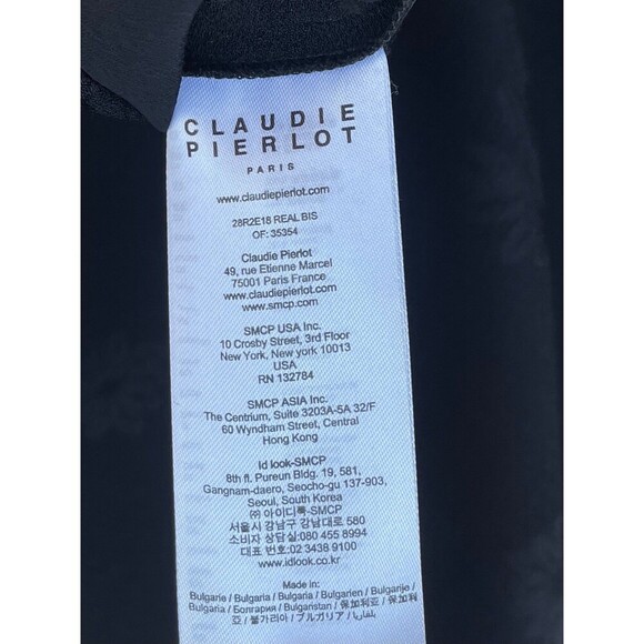 Claudie pierlot Paris black with floral undertones print size 36/6 - Picture 12 of 12
